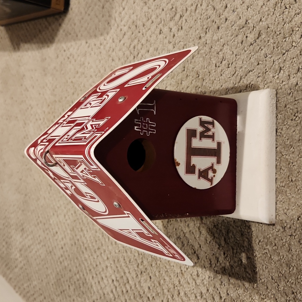 Texas A&M birdhouse - INDOOR DISPLAY